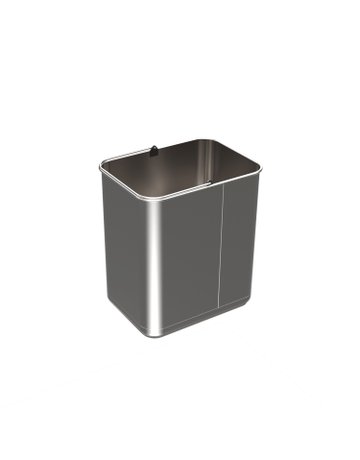 Eimer 20 l, Edelstahl, B x T x H 225 x 305 x 350 mm, Für Abfallsystem Bin.it Duo I, Bin.it Duo II - Hettich