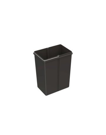 Eimer 8 l, Kunststoff, anthrazit, B x T x H 225 x 152 x 290 mm, Für Abfallsystem Bin.it Smart - Hettich