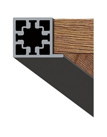 Cadro Bodenprofil, 3000 mm, Edelstahl Optik - Hettich