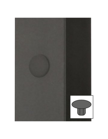 Abdeckkappe,für Gewindestift, Ø7x0,8mm CADRO 9352715,Kunststoff schwarz - Hettich