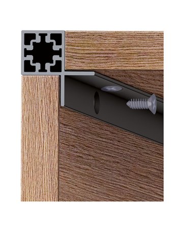 Eckprofil,L 3.000xH30,5mm,ER-Optik CADRO 9303911,kürzbar,16mm - Hettich