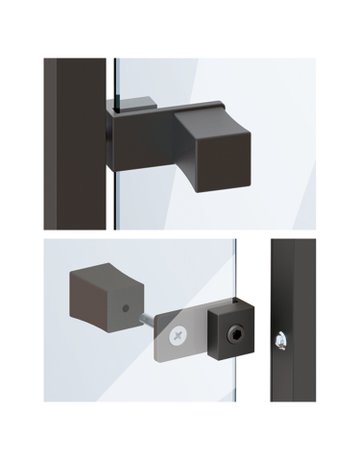 Glasadapter CADRO 9303937 für Möbel knopf,edelstahloptik - Hettich
