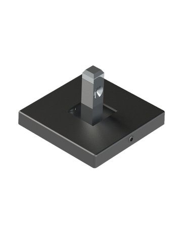 Befestigung CADRO 9303941 55 x 55 mm, edelstahloptik - Hettich