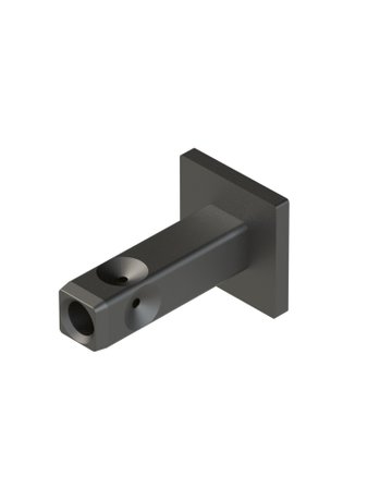 Befestigung CADRO 9303942 18 x 18 mm, schwarz, matt - Hettich