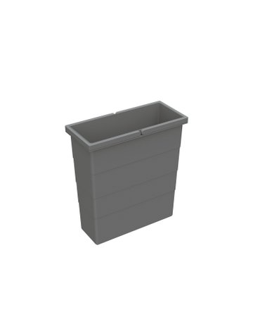 Abfallsystem-Eimer,Inh.12l,KF anthrazit 9352430,ohne Deckel (separat) - Hettich