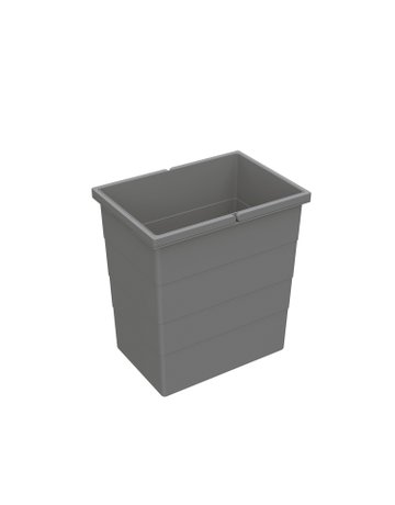 Abfallsystem-Eimer,Inh.20l,KF anthrazit 9352442,ohne Deckel (separat) - Hettich