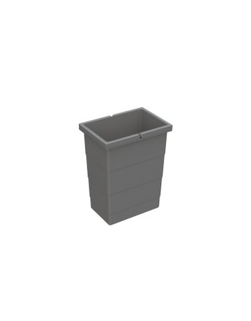 Abfallsystem-Eimer,Inh.8l,KF anthrazit 9352473,ohne Deckel (separat) - Hettich