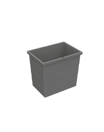 Abfallsystem-Eimer,Inh.18l,KF anthrazit 9352503,ohne Deckel (separat) - Hettich