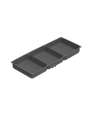 Hosenhalter-Abl.schale,Kunststoff anthrazit Amari 9352736,B243mm,H37mm,T107mm - Hettich