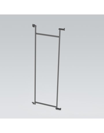 Hochschrank-Türrahmen,Stahl anthrazit Dispensa DOU III 9352803,Rahm.H1700mm - Hettich