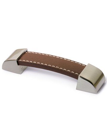 MB-Griff,B25x128mm,H17mm Agliano 9113454,Leder braun - Hettich