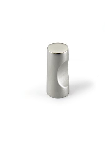 Möbel- Knopf, Almus, 9112588, Durchmesser 12mm, Höhe 24mm, Zink matt vernickelt - Hettich