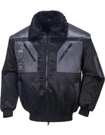 Pilotenjacke Achim schwarz /anthr., Gr. 2XL