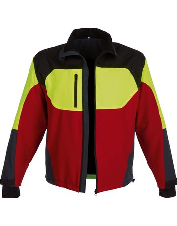 Stretchjacke Forest Jack Red, Gr. 3XL, rot/anth./gelb