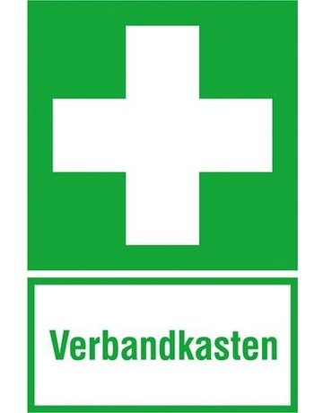 Hinweisschild Alu B200xH300 mm Verbandkasten langnachleuchtend - Safety Marking