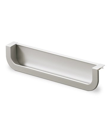 MB-Muschelgriff,eck., B 19 x L 170mm Athena 9065427,z.Einfräs.,aluminiumoptik - Hettich