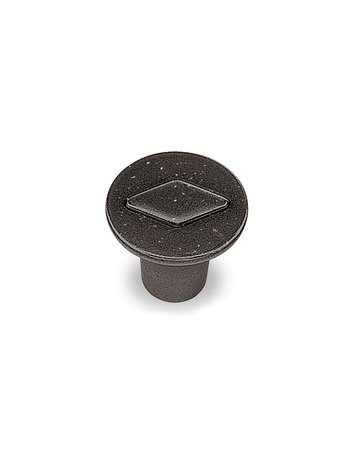 Möbel- Knopf, Barcino, 9206131, Durchmesser 30mm, Höhe 25mm, Zink, schwarz matt - Hettich
