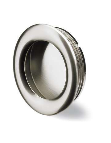 Möbel- Muschelgriff, Borgoa, 9070556, Durchmesser 41mm, Höhe 11mm, rund, edelstahloptik - Hettich