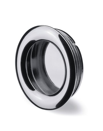 Möbel- Muschelgriff, Borgoa, 9070574, Durchmesser 41mm, Höhe 11mm, rund, verchromt - Hettich