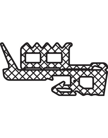 Verglasungsdichtung innen W EPDM VE 50 - Bug