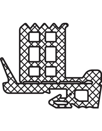 Verglasungsdichtung innen W EPDM VE 30 - Bug