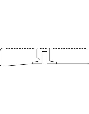 Adapterprofilstück Typ C L=1950 mm für TBS 70 F - Bug