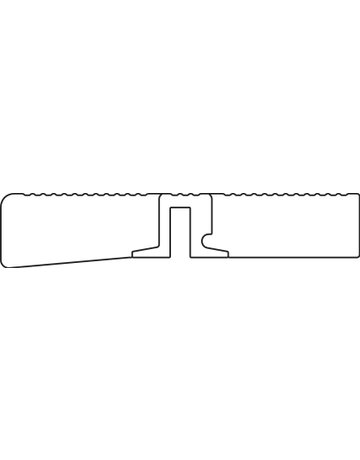 Adapterprofilstück Typ D L=1950 mm für TBS 70 F - Bug