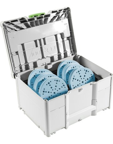 Schleifmittel-Systainer³ SYS-STF D150 GR-Set Granat - Festool