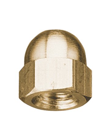 Hutmutter Messing blank M 10 DIN 1587