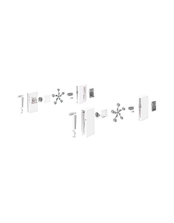 DesignSide Adapter InnoTech Atira / 144 mm, weiß - Hettich