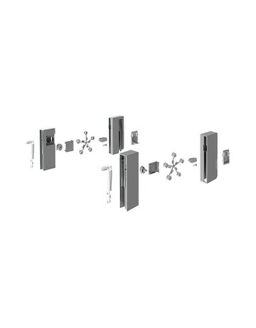 DesignSide Adapter InnoTech Atira / 176 mm, dunkelgrau - Hettich