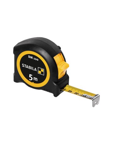 Taschenbandmaß BM 100 5 m metrische 1000er-Skala - STABILA