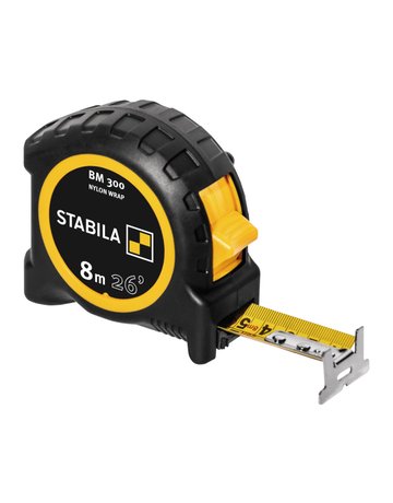 Taschenbandmaß BM 300 8 m (26') cm/inch-Skala - STABILA