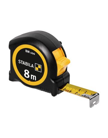 Taschenbandmaß BM 100 8 m metrische Skala - STABILA