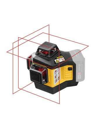 Multilinien-Laser LAX 600 5-tlg. Set 12-V-System ohne Akku und Ladegerät - STABILA