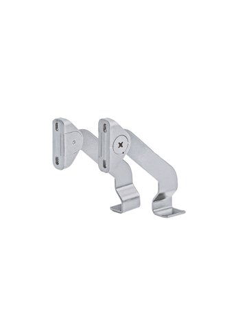 Einstellbare Blendenstütze für Breitwandschübe und Stahlschubkästen, Stahl, Aluminium Optik, links und rechts - Hettich
