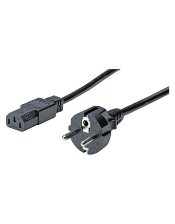 Netzkabel, Typ E & F, Schuko-Stecker*, 3000 mm - Hettich