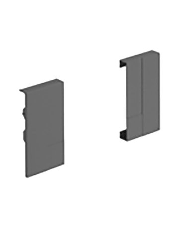 Verbinder für Aluminiumfront InnoTech Atira, 70 mm, links und rechts, anthrazit - Hettich