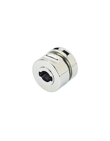 Zylinderglastürschloss Typ 321 mit integriertem Griff, vernickelt - Hettich