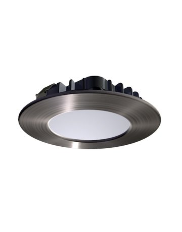 Kontakt-LED Iris rund edelstahl-finish 12V DC, NW - Topform