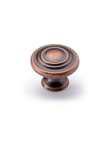 Möbel- Knopf, Essa, 9113223, Durchmesser 32mm, Höhe 25mm, Zink, kupferoptik antik - Hettich