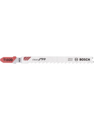Stichsägeblatt T 102 D Bosch VE à 5 Stück Clean for PP