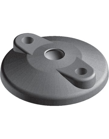 Fußteller 80 mm für Gelenkstellfuß Kunststoff mit Anti-Slip-Platte - Fath