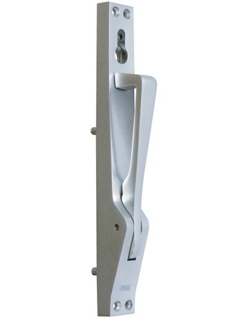 Standard-Treibriegel LM silber eloxiert ohne Stangen PZ gelocht 962 - Fuhr