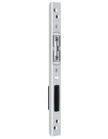 Schließplatte Fallenriegel U26x8x252 Achse 13mm LS/RS Falzluft 4mm Silver - Fuhr