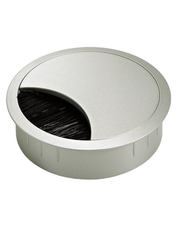 Kabeldurchlass, ø 80 mm, Aluminium Optik - Hettich
