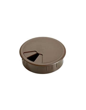 Kabeldurchlass, ø 60 mm, braun - Hettich