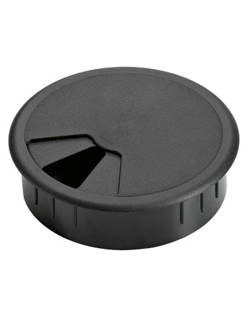 Kabeldurchlass, ø 60 mm, schwarz - Hettich