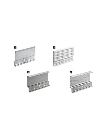 Rückwandwinkel ArciTech, 2 mm - Hettich