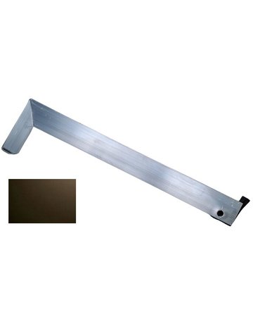 Bank Abschluss 500 mm C34 Dunkelbronze Putz 25 mm GAA400 rechts